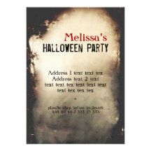 Vintage Halloween-Party-Einladung