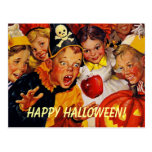 Vintage Halloween-Party-Postkarte