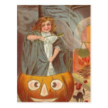 Vintage Halloween Postkarte KRW