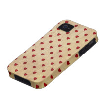 Vintage Herz-Muster iPhone 4 Cover
