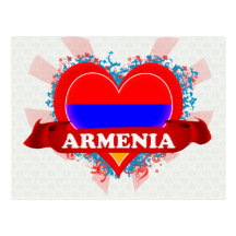 Vintage i-Liebe Armenien Postkarten