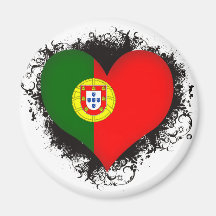 Vintage i-Liebe Portugal Kühlschrankmagnet