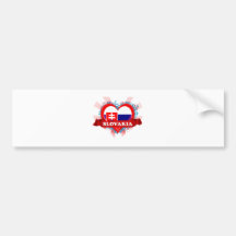 Vintage i-Liebe Slowakei Autosticker