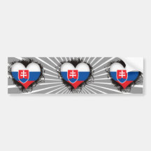 Vintage i-Liebe Slowakei Autosticker