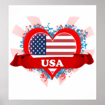 Vintage i-Liebe USA Plakatdrucke