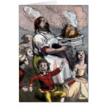Vintage Illustration "der Weihnachtstürkei" Grußkarten