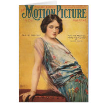 Vintage Illustration Pauline Frederick Grußkarte