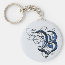 Vintage Initialen B Schlüsselband