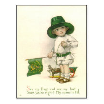 Vintage Iren-St Patrick Tagespostkarte