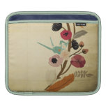 Vintage japanische Blumen Rickshaw-Hülse iPad Sleeve