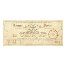 Vintage Karten-Lochkarte-Tee-Längen-Einladung
