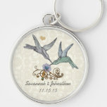 Vintage Kolibris, die Schlüsselkette Wedding sind Schlüsselband