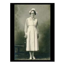 Vintage Krankenschwester-Postkarte