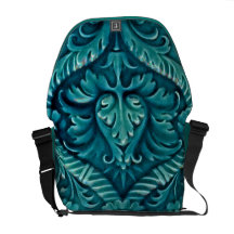 Vintage Kunst Nouveau Fliese gedruckt auf Designer Kuriertaschen