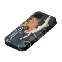 Vintage Kunst Nouveau Redhead-Frauen-Gladiator-Zyk iPhone 4 Hüllen