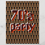 Vintage Kurven Vollfarbige Flyer
