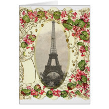 Vintage Liebe-Karte Paris