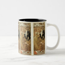 Vintage Liebe Romance, Kunst Nouveau, Alphonse Muc Kaffeetassen