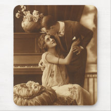 Vintage Liebe und Romance, romantische Musik Mauspads