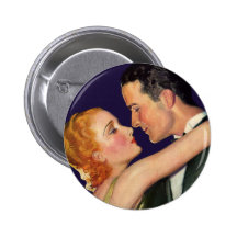 Vintage Liebe und Romance, romantischer Hollywood Anstecknadelbuttons