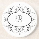 Vintage Monogramm-Untersetzer
