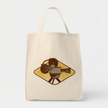 Vintage Movie Film Camera Retro Bag