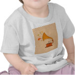 Vintage Musik des Grammophons spritzt Erdtöne Shirts