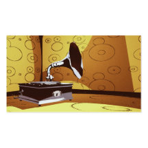 VINTAGE MUSIK VISITENKARTEN VORLAGE