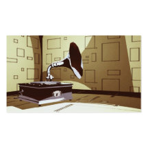 VINTAGE MUSIK VISITENKARTENVORLAGE