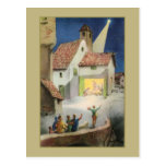 Vintage Nativityszene, Stern von Bethlehem Postkarten