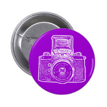 Vintage Ostdeutsche Kamera II - lila Button