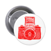 Vintage Ostdeutsche Kamera - Rot Button