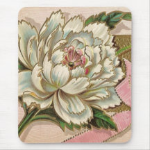 Vintage Paeony-Blume Mousepad