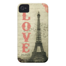Vintage Paris iPhone 4 Cover