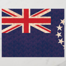 Vintage Pattern Cook Island Flag Personalized Flyer