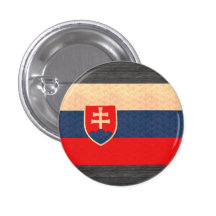 Vintage Pattern Slovak Flag Pinback Buttons
