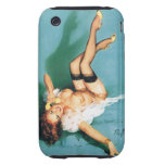 Vintage Pin-Up am Telefon iPhone 3 Tough Cover