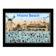 Vintage Postkarte Miamis