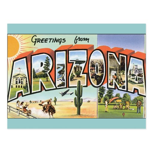 Vintage Postkarten Arizona