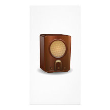 Vintage Radio Custom Photo Card