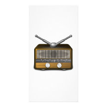 Vintage Radio Custom Photo Card
