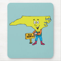 Vintage Reise-Andenken Nord-Carolina NC Mauspads