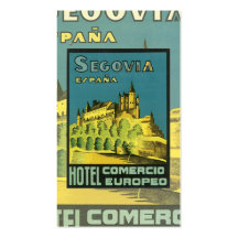 Vintage Reise-Geschäfts-Karte Visitenkartenvorlage