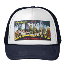 Vintage Reise-Grüße von Hollywood Kalifornien Netzkappen