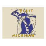 Vintage Reise - Michigan Vacationland Postkarten