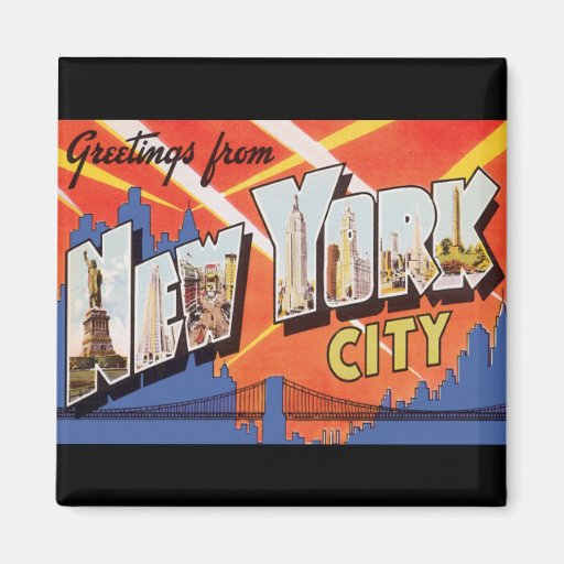 Vintage Reise New York City Magnete