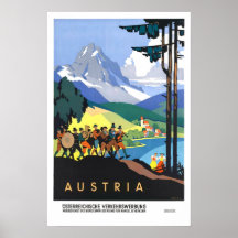 Vintage Reise, Österreich Posterdrucke