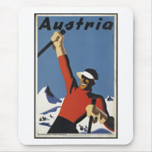 Vintage Reise-Plakat-Anzeigen-Retro Drucke Mousepads