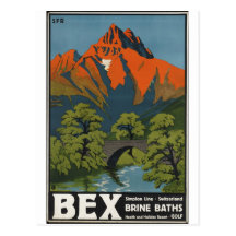 Vintage Reise-Plakat-Anzeigen-Retro Drucke Postkarte