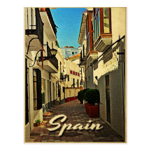 Vintage Reise Spaniens Postkarten